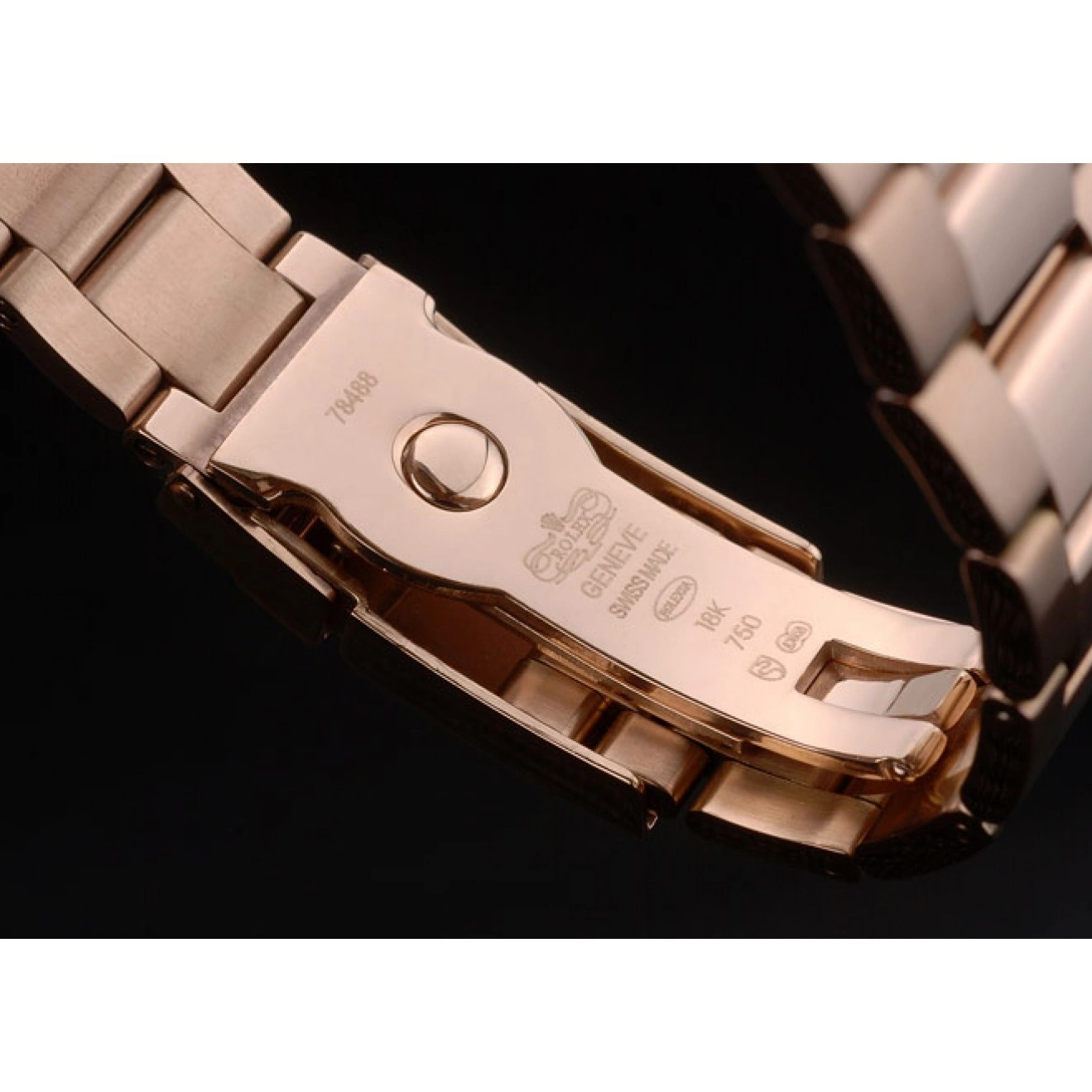 AAA Replica Watches Plated Gold Gold Rose Rolex 80244 Strap Ion Daytona Rose Tachymeter Dial 0814